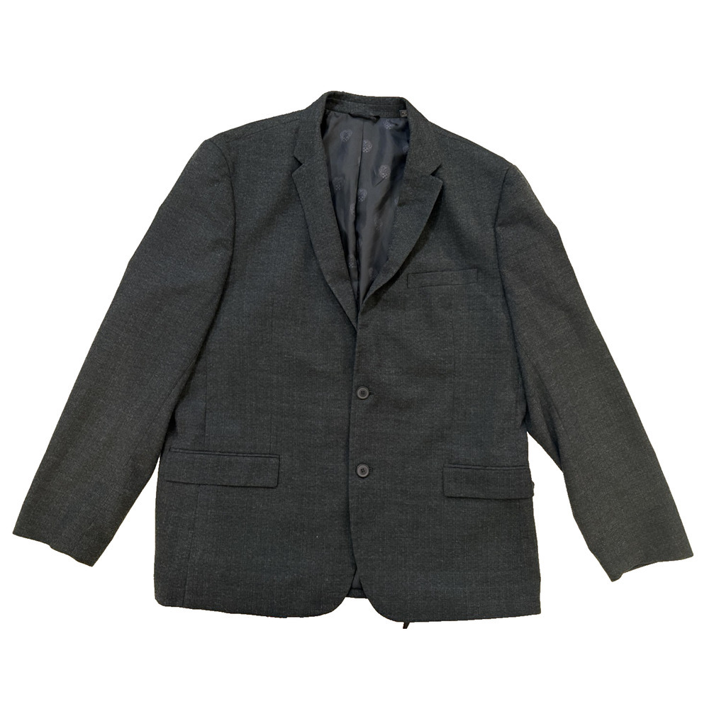 Vince Camuto Blazer Mens 46R Gray Slim Fit Two Button Sport‎ Coat Jacket Modern